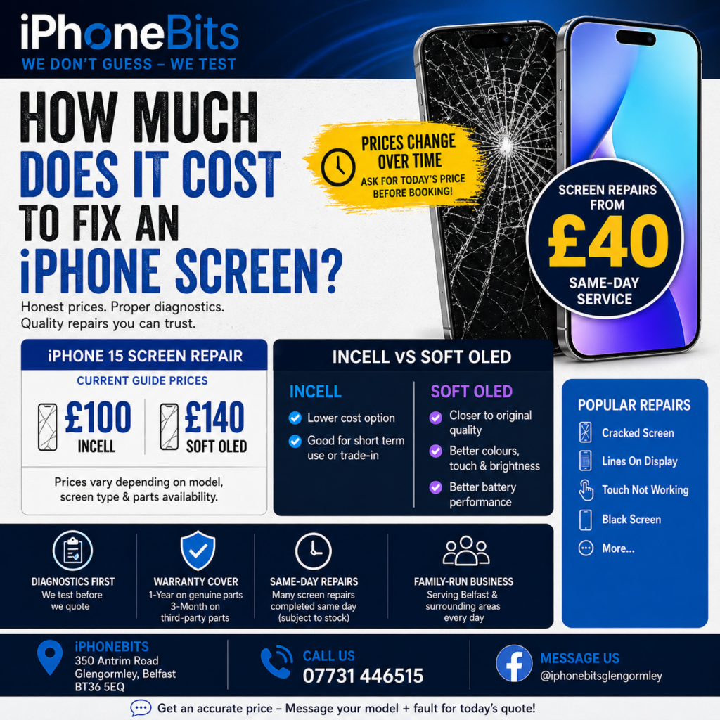 iphone repair prices newtownabbey