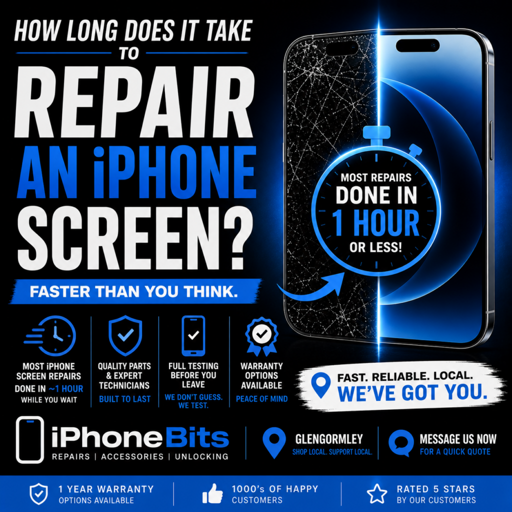 iPhone screen repair how long