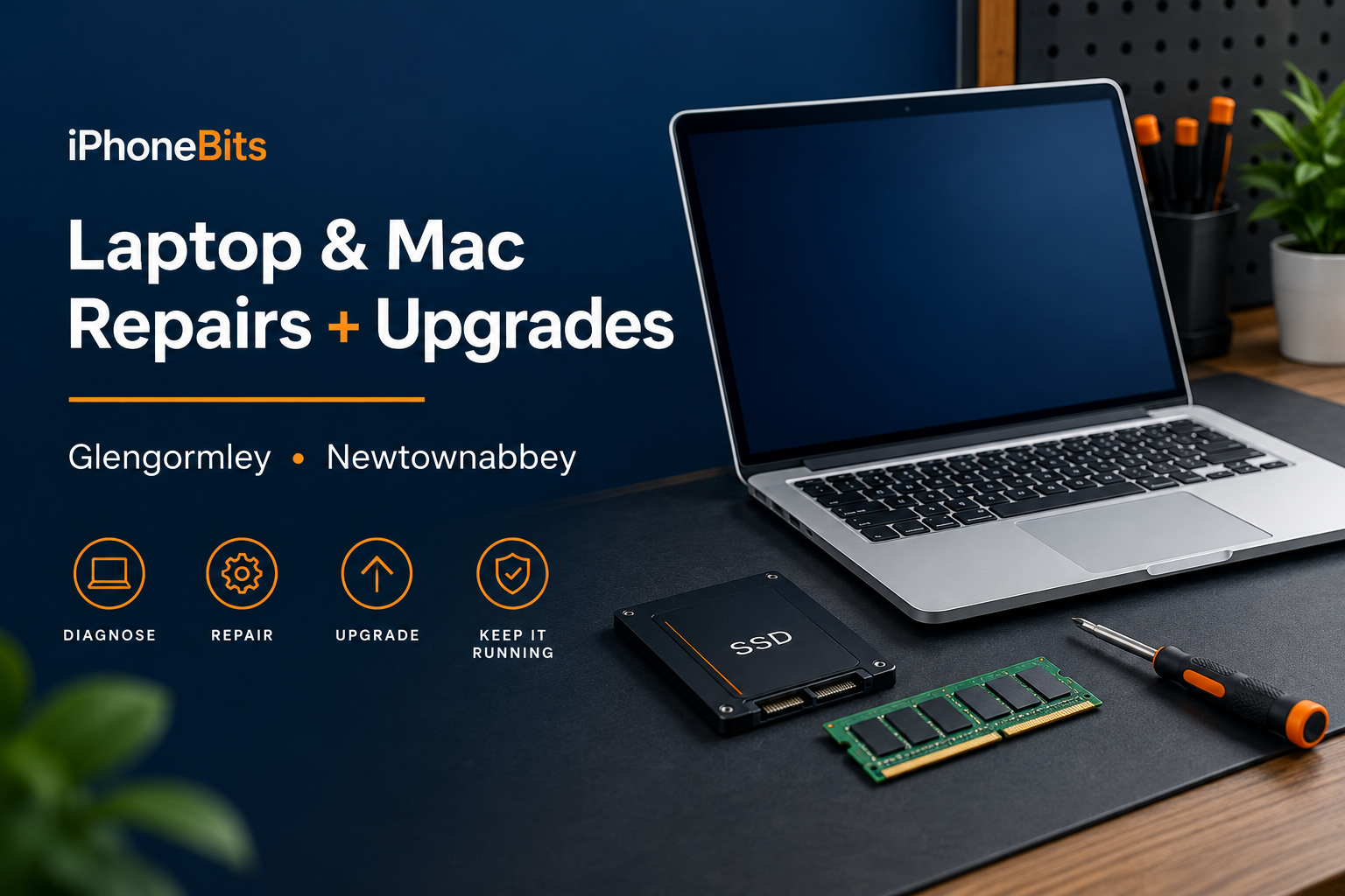 Laptop & MacBook Repairs and Upgrades in Glengormley, Newtownabbey