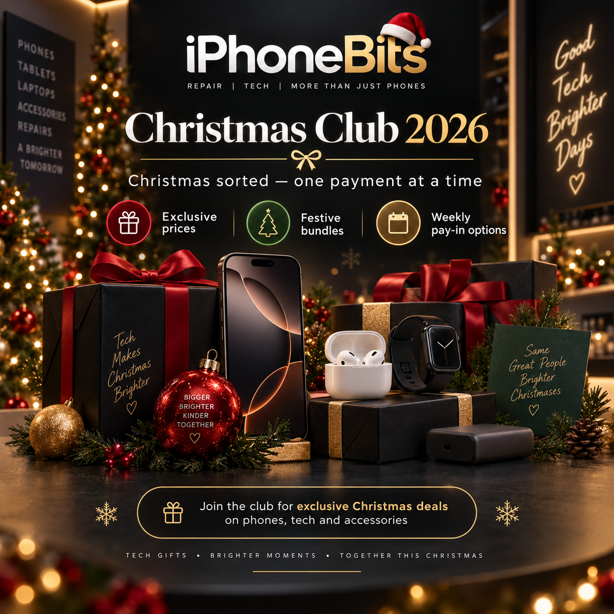 iPhoneBits Christmas Club 2026: Christmas phones and tech gifts in Glengormley