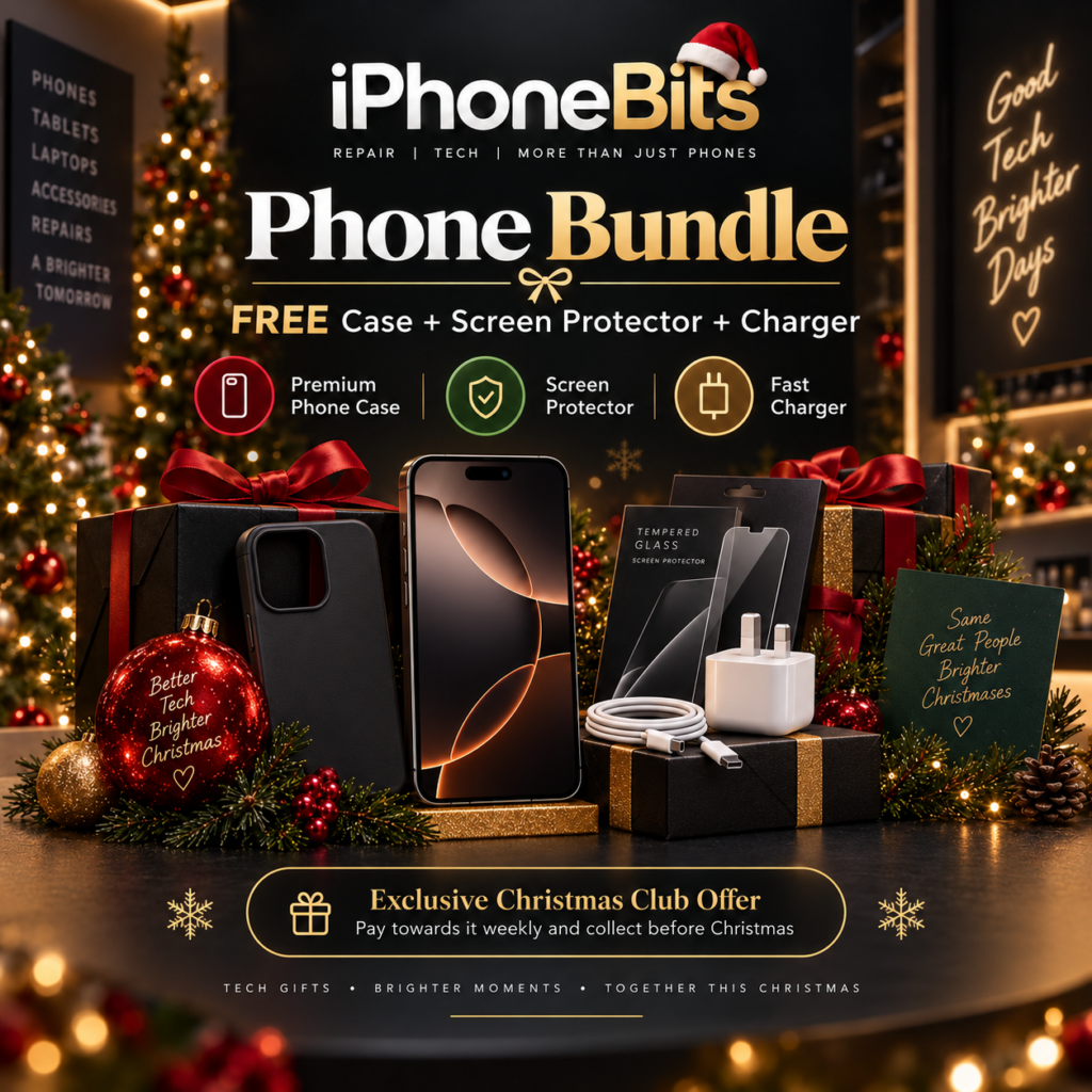 Christmas phone bundle: free case, screen protector and charger with qualifying phones
